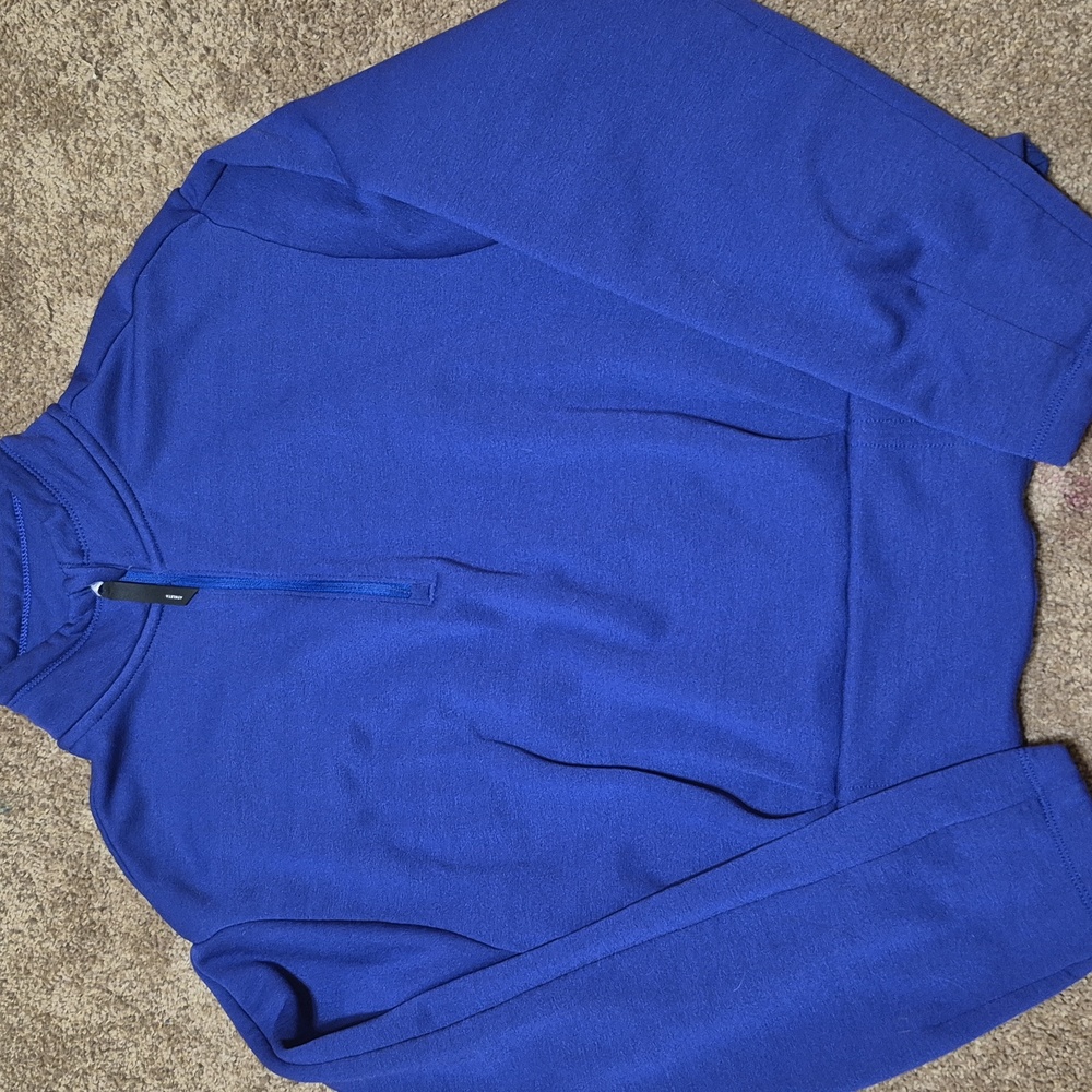 Athleta Womens Blue/purple Lightweight Quarter Zip-Up Sweatshirt Size S